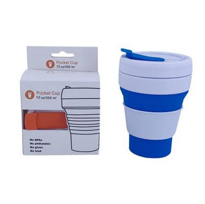 Bouteille d'eau pliable portable et rétractable pour événement