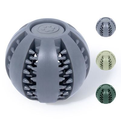 Jouer aux jouets pour chiens Boule de silicone pour nettoyer les dents et distribuer de la nourriture