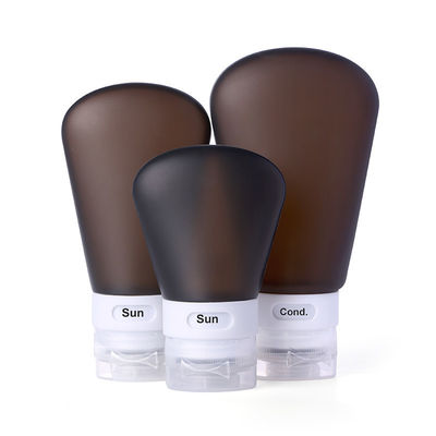 Kit de bouteille de voyage en silicone vol. 37 ml / ou personnalisé 89 ml
