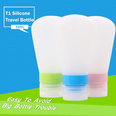 Kit de bouteille de voyage en silicone vol. 37 ml / ou personnalisé 89 ml