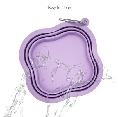 Cuvette pour chien de compagnie de 500/1000 ml de capacité de silicone portable et écologique