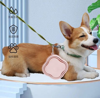 Cuvette pour chien de compagnie de 500/1000 ml de capacité de silicone portable et écologique