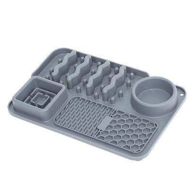 Tapis de silicone personnalisable pour animaux de compagnie pour manger lentement et pour l'entraînement contre l'obésité