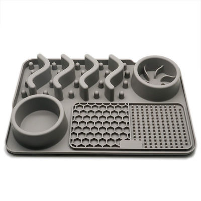 Tapis de silicone personnalisable pour animaux de compagnie pour manger lentement et pour l'entraînement contre l'obésité