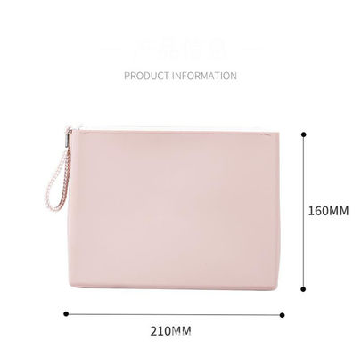 Sac de maquillage en silicone de couleur personnalisé pour les cosmétiques personnalisé et durable