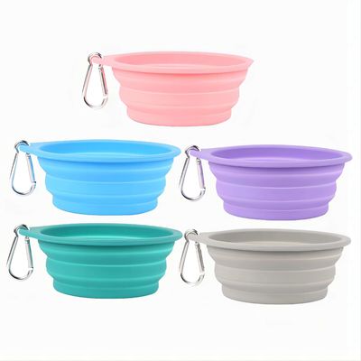 Bouteille en silicone pour animaux de compagnie adaptée aux voyages pour la nourriture lente et l'eau potable lors d'aventures en plein air