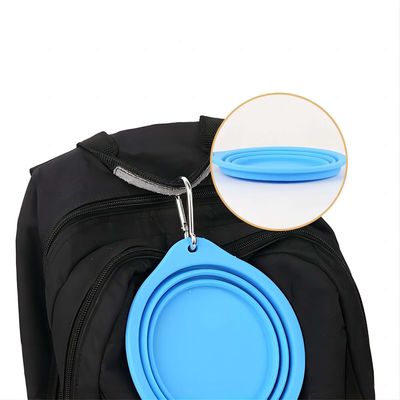 Bouteille en silicone pour animaux de compagnie adaptée aux voyages pour la nourriture lente et l'eau potable lors d'aventures en plein air