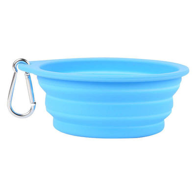 Bouteille en silicone pour animaux de compagnie adaptée aux voyages pour la nourriture lente et l'eau potable lors d'aventures en plein air