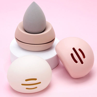 Boîte à maquillage en silicone doux écologique pour les voyages cosmétiques