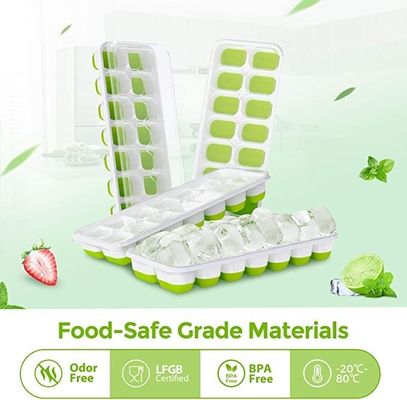 Des plateaux de glaçons à décharge facile à 4 paquets pour votre congélateur, flexibles et durables