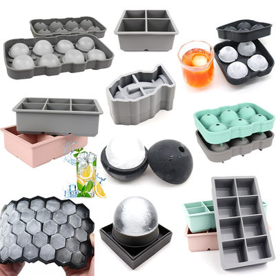 Plateau à glaçons en silicone pour la fabrication de boules de glace de whisky Matériau de qualité alimentaire sans BPA