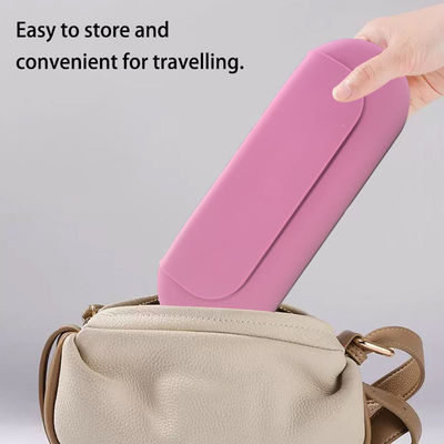 Logo personnalisé organisateur cosmétique de voyage en silicone pour femmes et filles