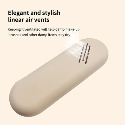Logo personnalisé organisateur cosmétique de voyage en silicone pour femmes et filles