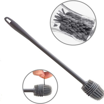 55g Brosses à bouteilles en silicone Brosses à nettoyer pour le lavage à la main Bouteilles d'eau et verres