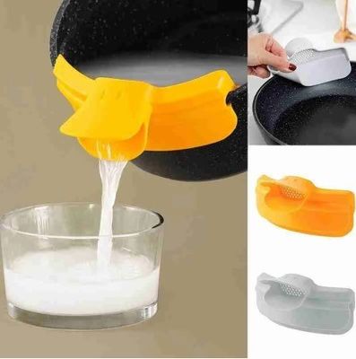 Utilisateurs en silicone à l' extrémité ronde à chaud, en clips, entrée d' alimentation pour la poêle à spaghetti.