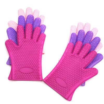 Logo Des gants de cuisine en silicone résistant à la chaleur personnalisés pour le porte-pot chaud dans la cuisine