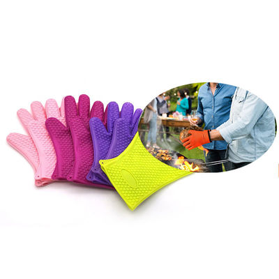 Logo Des gants de cuisine en silicone résistant à la chaleur personnalisés pour le porte-pot chaud dans la cuisine