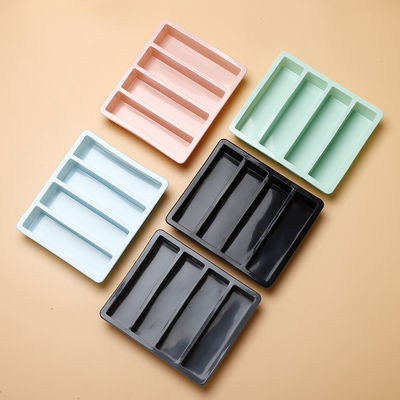 4 grilles multicolores plateaux à glaçons moules en silicone de qualité alimentaire 17*14.3*3.6cm