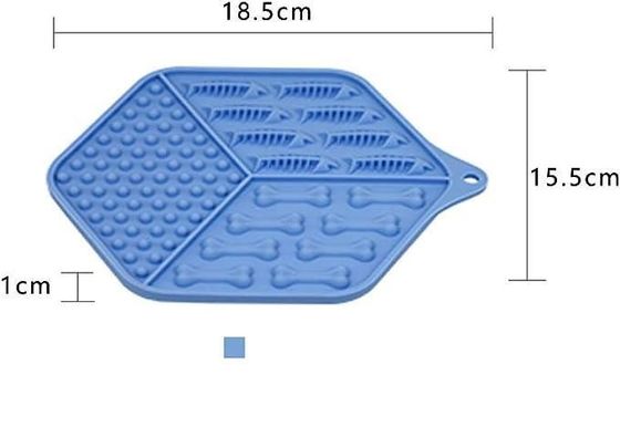 Type d'article Tapis de mangeur lent pour animaux de compagnie Tapis de silicone personnalisé pour chiens et chats