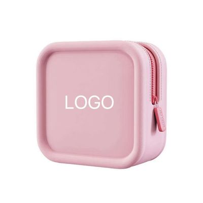 Logo personnalisé Sac cosmétique en silicone à la mode pour les voyages portables et conception du porte-brosses