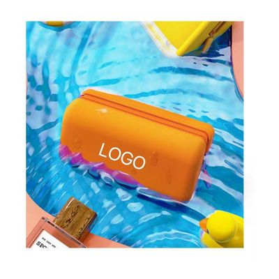 Logo personnalisé Sac cosmétique en silicone à la mode pour les voyages portables et conception du porte-brosses