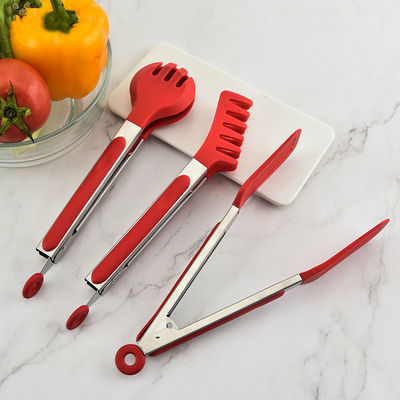Accueil Cuisine Appareils de cuisine Manger Tong Set pour salade de barbecue et barbecue Steak 3 pièces