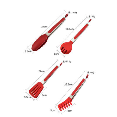 Accueil Cuisine Appareils de cuisine Manger Tong Set pour salade de barbecue et barbecue Steak 3 pièces