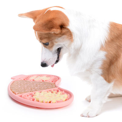 Jouet de puzzle 3 en 1 personnalisé pour soulager l'anxiété des animaux de compagnie Tapis de léchage anti-glissement sans BPA
