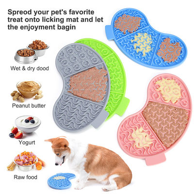 Jouet de puzzle 3 en 1 personnalisé pour soulager l'anxiété des animaux de compagnie Tapis de léchage anti-glissement sans BPA