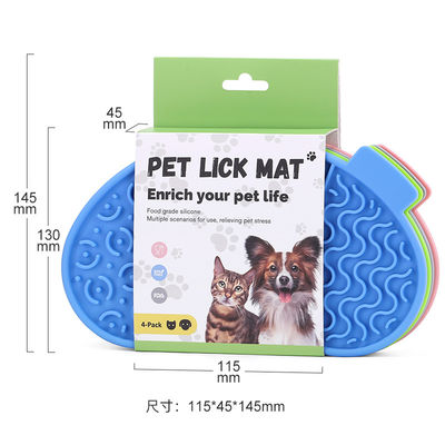 Jouet de puzzle 3 en 1 personnalisé pour soulager l'anxiété des animaux de compagnie Tapis de léchage anti-glissement sans BPA