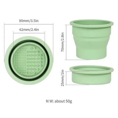 Outil de nettoyage d'œufs de beauté Bienfiné de silicone pliable brosse nettoyeur de tasse pour les soins de beauté