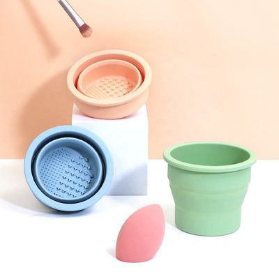 Outil de nettoyage d'œufs de beauté Bienfiné de silicone pliable brosse nettoyeur de tasse pour les soins de beauté