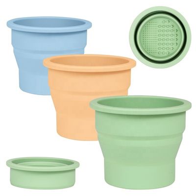 Outil de nettoyage d'œufs de beauté Bienfiné de silicone pliable brosse nettoyeur de tasse pour les soins de beauté