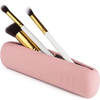 Boîte de rangement de pinceau cosmétique en silicone de qualité alimentaire à 100% design moderne avec fermeture à l' aimant