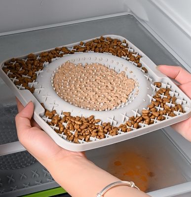 Plaque d'alimentation en silicone de couleur personnalisée pour chiens et chats en 2024