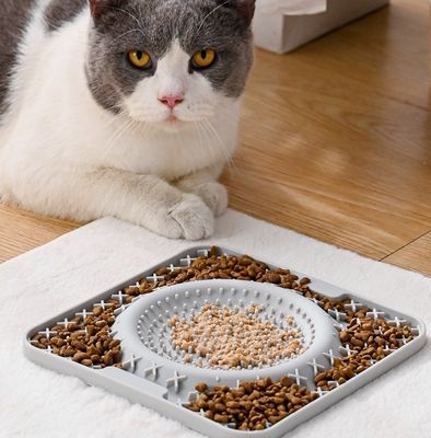 20 cm*20 cm Alimenteur en silicone pour animaux de compagnie pour chiens et chats