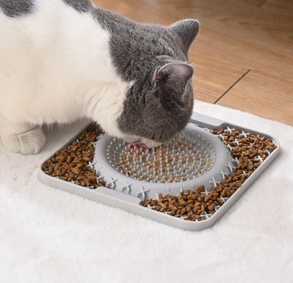 20 cm*20 cm Alimenteur en silicone pour animaux de compagnie pour chiens et chats