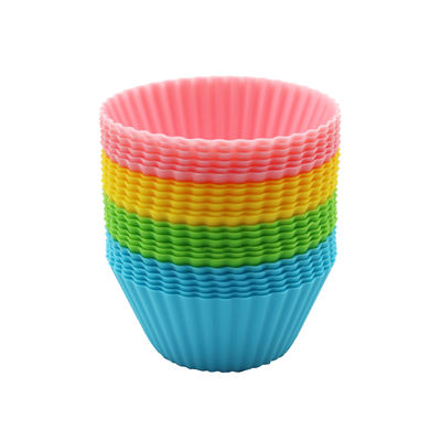 24pcs / 12pcs emballage Logo personnalisé Acceptable Silicone antiadhésif Couches de gâteaux pour la fête