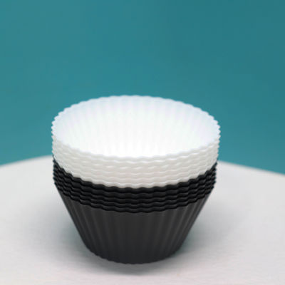 24pcs / 12pcs emballage Logo personnalisé Acceptable Silicone antiadhésif Couches de gâteaux pour la fête