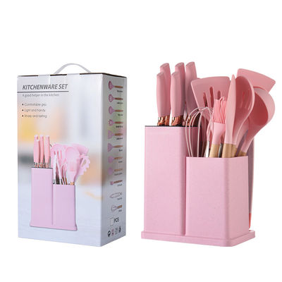 19 pièces d'ustensiles de cuisine en silicone antiadhésif ensemble d'outils de cuisine durables pour votre cuisine