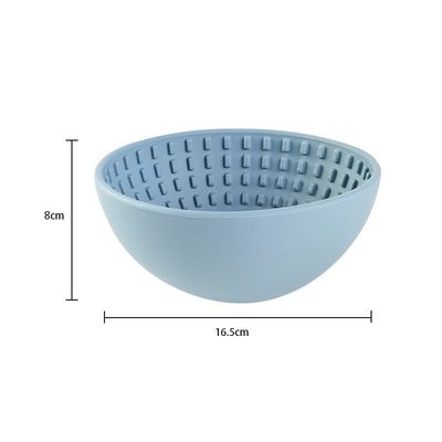 Cuve d'alimentation pour animaux de compagnie en silicone ronde Cuve pour chiens Slow Feeder pour une alimentation saine Cuve interactive
