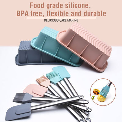 Série de plateaux de motifs de feuilles de biscuits pour les gâteaux en silicone