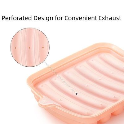 17.5*14cm Moule de saucisse en silicone pour bébé Aliments complémentaires