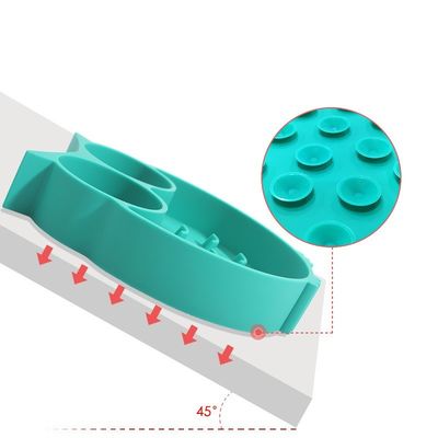 Coupe d'aspiration de tapis à lèche de chat Pet Slow Feeding Bowl pour l'anti-étouffement et la position fixe