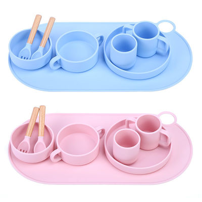 Design moderne placemat en silicone pour table à manger pour enfants OEM / ODM Bienvenue