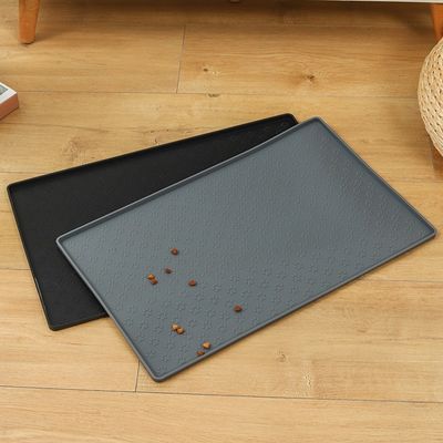 Mat de bol pour chien et chat en silicone Pad alimentaire antiadhésif avec plusieurs couleurs et impression personnalisée