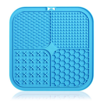 Tapis de silicone pour animaux de compagnie avec tasses d'aspiration Parfait pour les bols à chiens et les bains