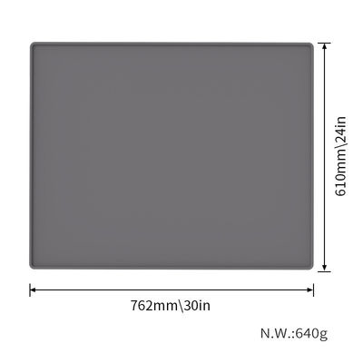 Couleur personnalisée Tapis de nourriture pour chiens en silicone plateau antidérapant tapis d'alimentation pour animaux de compagnie sans BPA