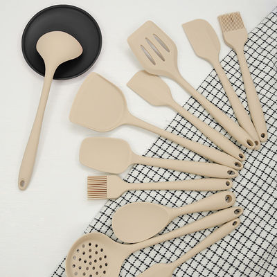 Ensemble d'outils de cuisine en silicone de 11 pièces avec support rond