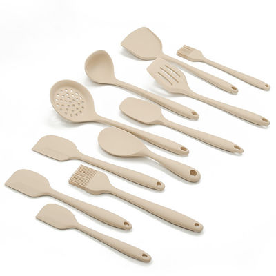 Ensemble d'outils de cuisine en silicone de 11 pièces avec support rond